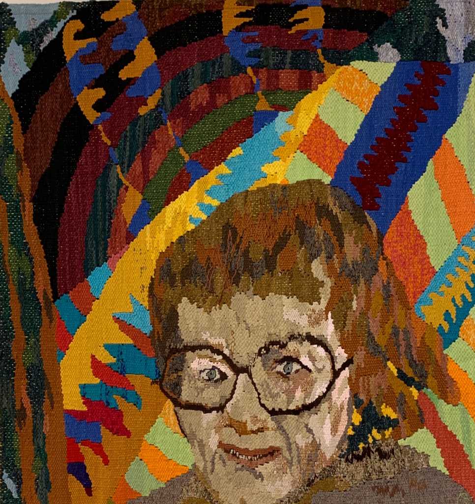 Gudrun Key-Åberg av textilkonstnären Astrid Bäckström